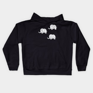 3 Marble Elephants Kids Hoodie